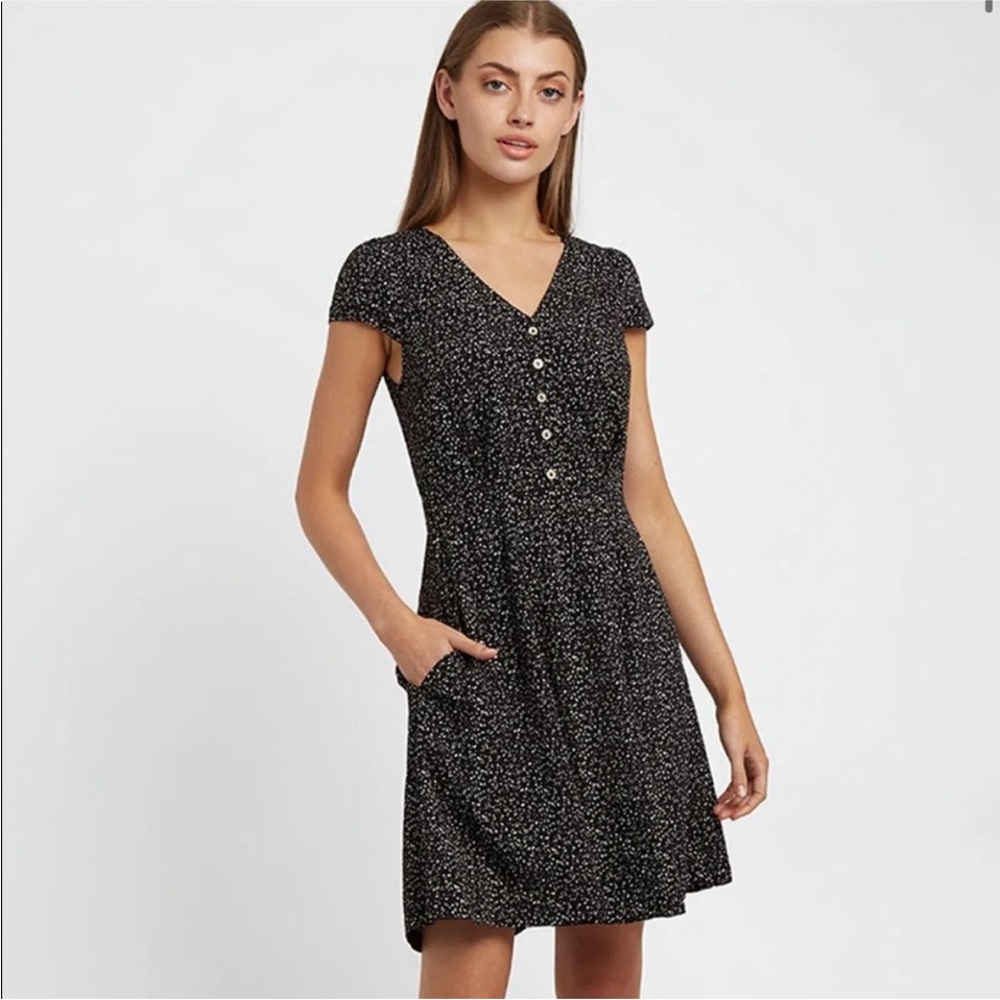 Louche ModCloth Cathleen Forget Me Not Ditsy Floral Dress Size 10 Button Front